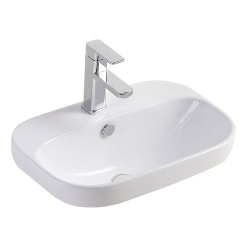 Parisa Semi-Inset Basin White 1 Tap Hole [158212]