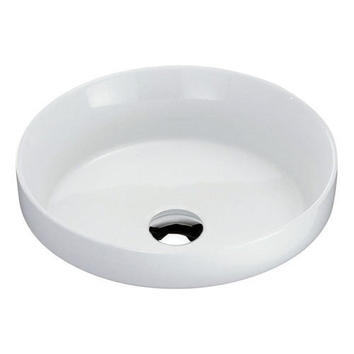 Reba Semi-Inset Round Basin 362mm x 124mm x 362mm Gloss White [158254]