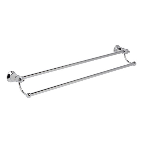 Lillian Adjustable Double Towel Rail 800mm Chrome [180545]