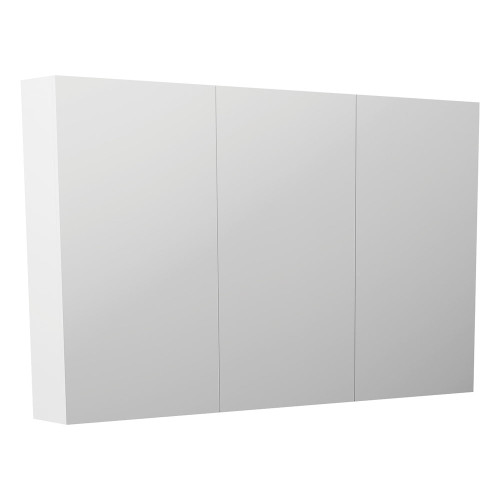 Mirror Cabinet Pencil Edge 1200mm x 720mm Gloss White [169155]
