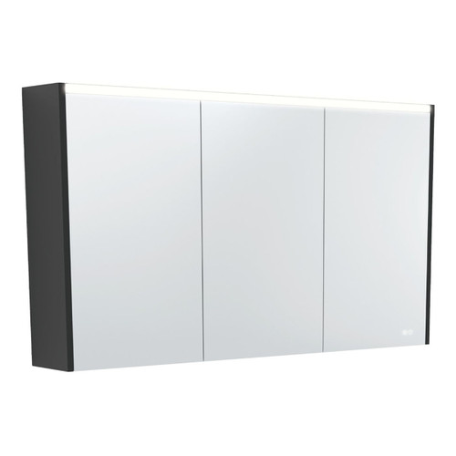 LED Mirror Cabinet 1200 with Satin Black Side Panels [270132]