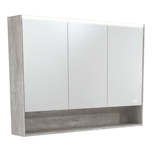 LED Mirror Cabinet 1200 with Display Shelf Industrial [270139]