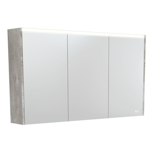 LED Mirror Cabinet 1200 with Industrial Side Panels [270141]