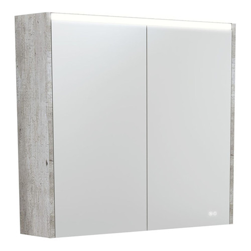 LED Mirror Cabinet 750 with Industrial Side Panels [270151]
