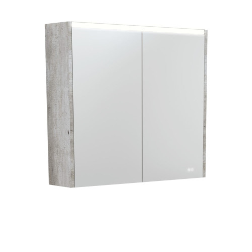LED Mirror Cabinet 750 with Industrial Side Panels [270151]