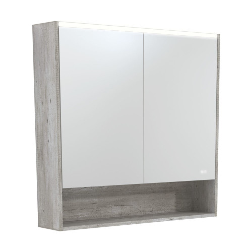 LED Mirror Cabinet 900 with Display Shelf Industrial [270159]