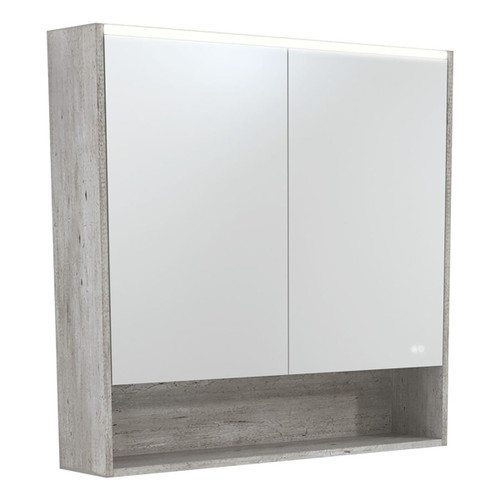 LED Mirror Cabinet 900 with Display Shelf Industrial [270159]