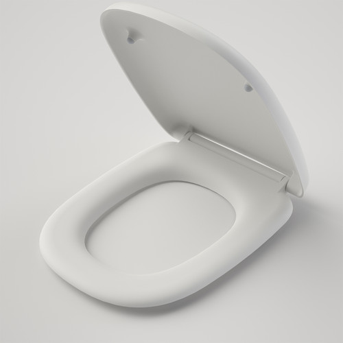 Contura II Toilet Seat Soft Close Qr Bl Fix - Matte White [298616]