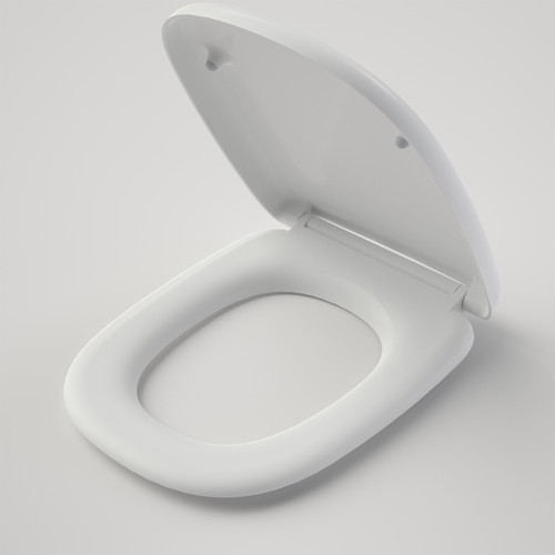 Contura II Toilet Seat Soft Close Qr Bl Fix - White [298612]