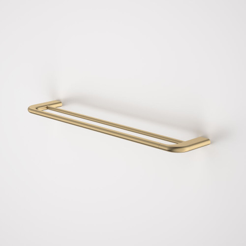 Contura II 620mm Double Towel Rail – Brushed Brass [298601]
