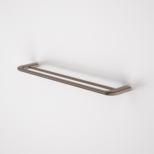 Contura II 620mm Double Towel Rail – Brushed Bronze [298617]