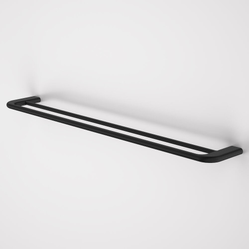 Contura II 820mm Double Towel Rail – Matte Black [298610]