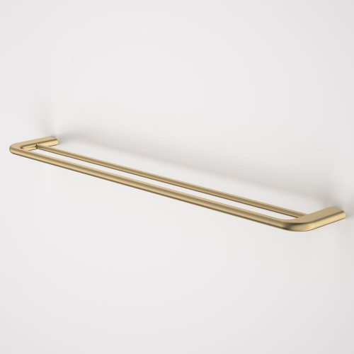 Contura II 820mm Double Towel Rail – Brushed Brass [298597]