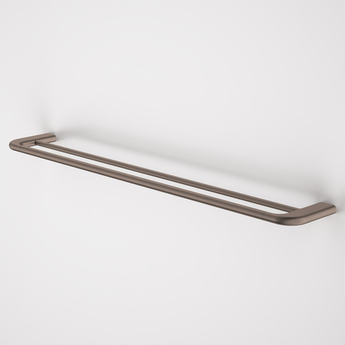 Contura II 820mm Double Towel Rail – Brushed Bronze [298618]