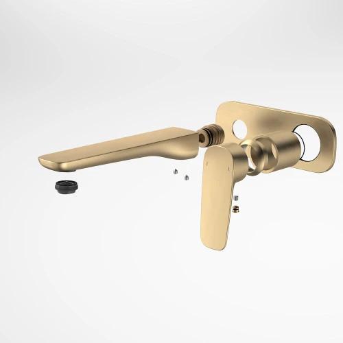 Contura II Wall Basin/Bath Mixer 180mm - Trim Kit - Brushed Brass [298643]