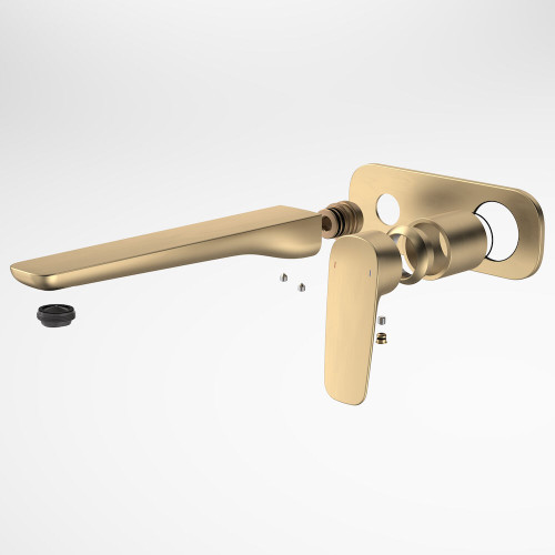 Contura II Wall Basin/Bath Mixer 220mm - Trim Kit - Brushed Brass [298497]
