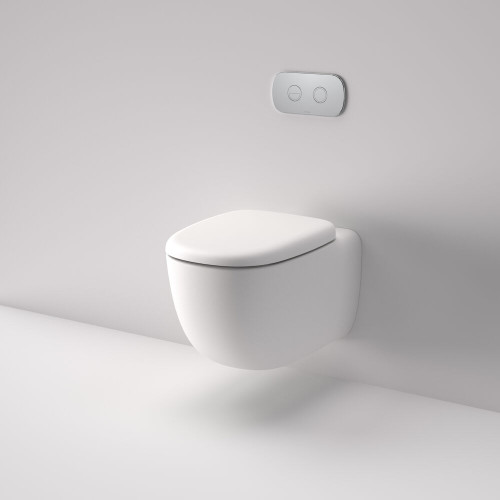 Contura II Cleanflush Wall-Hung Invisi Series II Suite with GermGard UC Matte White [298713]