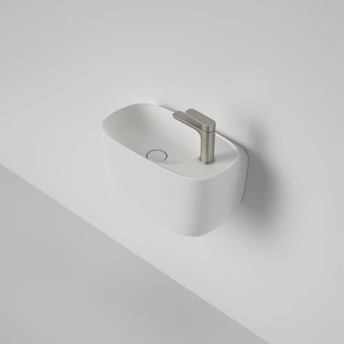 Contura II Hand Wall Basin 1 Tap Hole Matte White [298670]