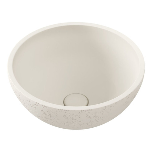Alba Round Concrete Above Counter Basin Warm White [299272]