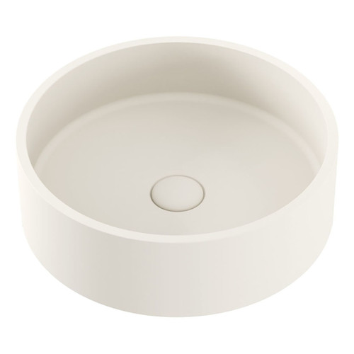 Jada Round Concrete Above Counter Basin Warm White [299261]