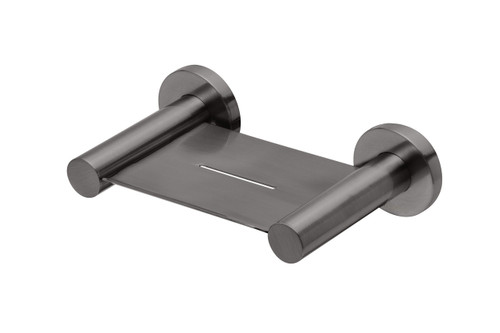 Radii Soap Dish Round Plate Brushed Carbon [299102]