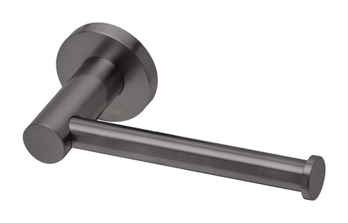 Radii Toilet Roll Holder Round Plate Brushed Carbon [299116]