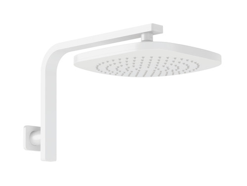 Nuage High-Rise Shower Arm & Rose Matte White [299323]