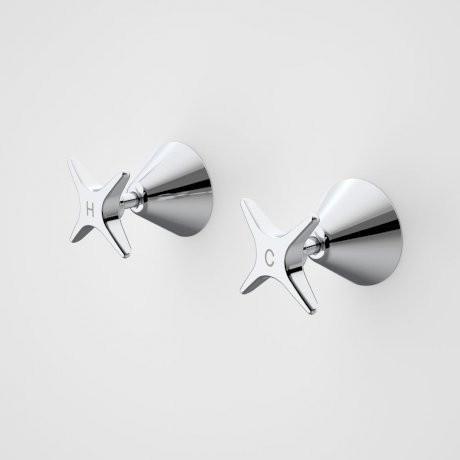 Elegance II Wall Top Assemblies Chrome (Pair) Lead Free [299300]