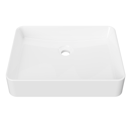 Fergus Semi Recessed Basin 500mm White Gloss [298423]