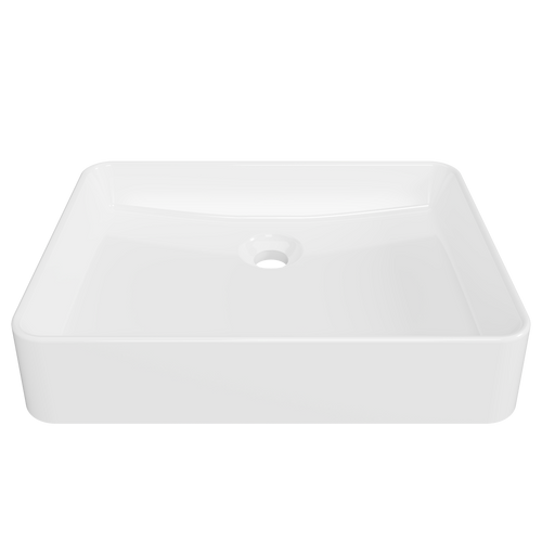 Fergus Semi Recessed Basin 500mm White Gloss [298423]