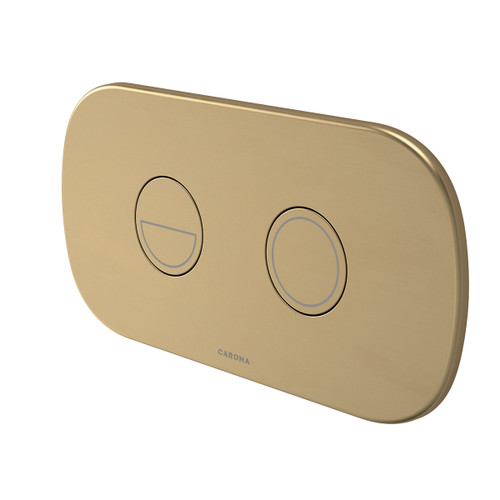 Contura II Invisi Series II® Round DC Dual Flush Button Panel Brushed Brass [299296]
