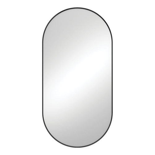 Empire Pill Shape Framed Mirror 600 x 1200mm Matte Blk [270115]