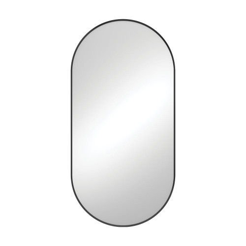 Empire Pill Shape Framed Mirror 600 x 1200mm Matte Blk [270115]