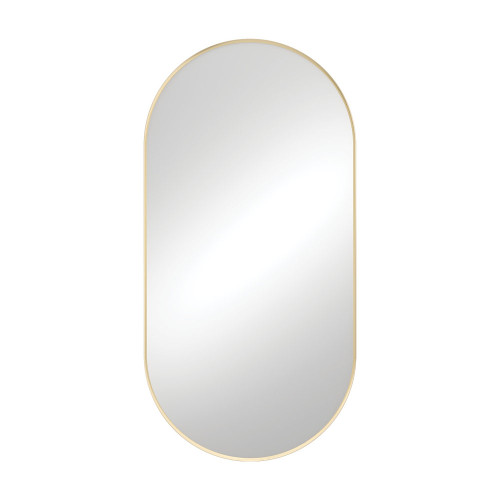 Empire Pill Shape Framed Mirror 600 x 1200mm Urban Brs [270121]