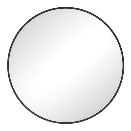 Reba Round Framed Mirror 600mm Matte Black [270120]