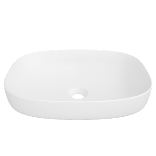Lorenzo Semi-Inset Basin 500mm White Matte [298470]