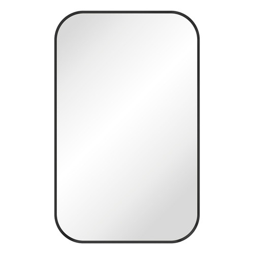 Tono Soft Square Framed Mirror 500x800mm Matte Black [299570]