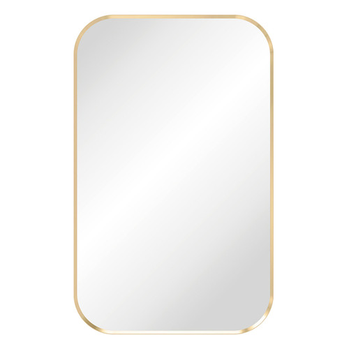 Tono Soft Square Framed Mirror 600x900mm Urban Brass [299576]