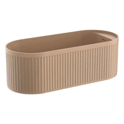 Minka Fluted Freestanding Bath Solid Surface with Overflow Dusk 1700mm [299602]