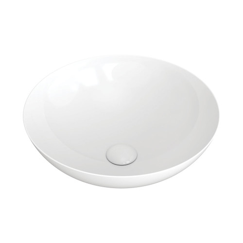 Aluca Slim Edge Ceramic Above Counter Basin 400mm Gloss White [299603]