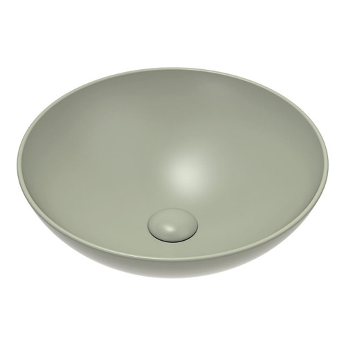 Aluca Slim Edge Ceramic Above Counter Basin 400mm Matte Olive [299573]