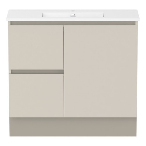 Ascot Floor or Wall Mount Vanity 910mm 2 Drawer LH 1 Door Amaro [299646]