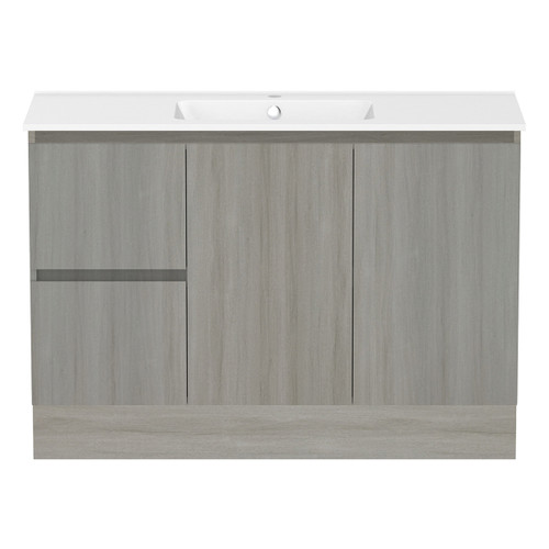 Ascot Floor or Wall Mount Vanity 1210mm 2 Drawer LH 2 Door Palomera Oak [299668]