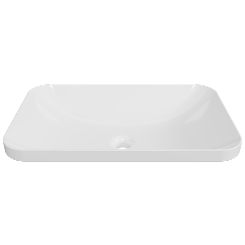 George Basin 600mm White Gloss [298472]