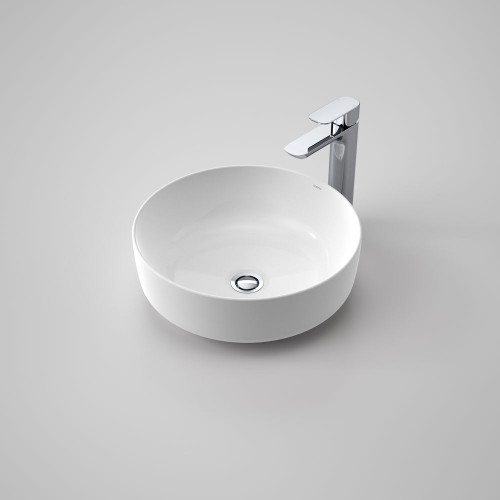 Tribute Round Above Counter Basin 405mm White 0 Tap Holes [153088]
