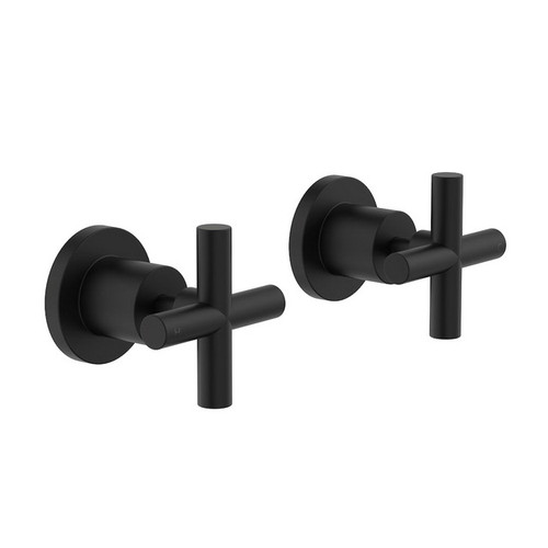 Cross Wall Top Assembly Matte Black Pair Lead Free [299631]