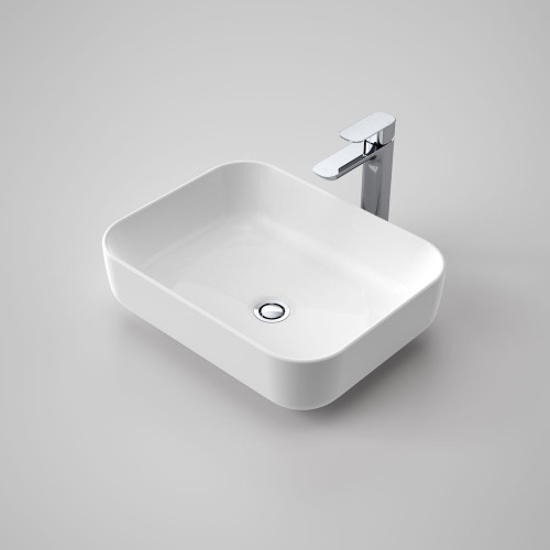 Tribute Above Counter Basin Rectangle 490mm White 0 Tap Holes [153090]