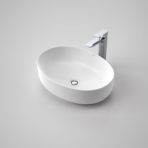 Tribute Above Counter Basin Oval 170mm White 0 Tap Holes [153092]