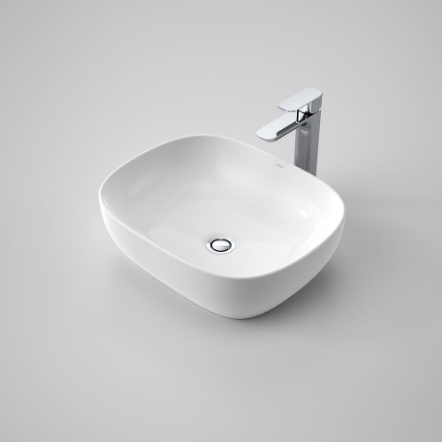 Tribute Above Counter Basin Curved Rectangle 170mm White 0 Tap Holes [153094]