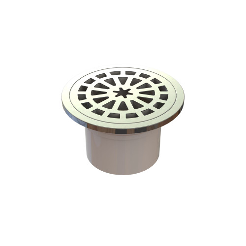 Plastic Round Floor Waste 100mm In Pipe Stainless Steel [024953]